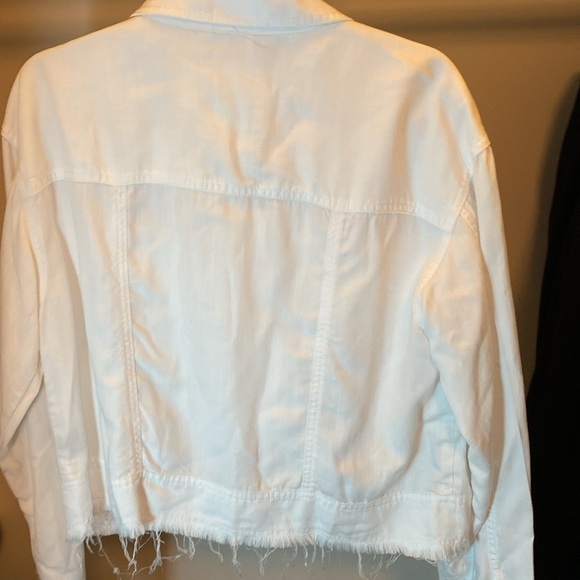 Marrakech ( Anthropology) size medium white Frey jean jacket. Light cotton - Picture 7 of 7